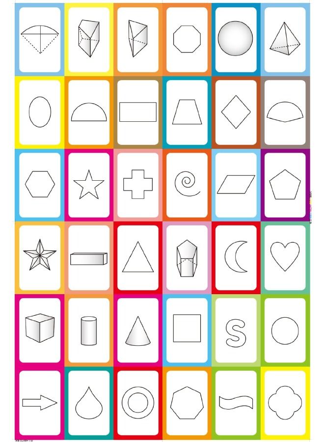 36-Piece Early Education Enlightenment Flash Cards, Shape Recognition Double Sided Card, Puzzle Early Education Fun Cards, Educational Learning Toys for 1-6 Year Old Kids (Shape) - Image 4
