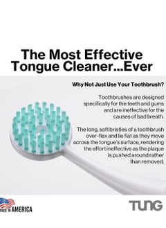 Tung Set Of Fresh Mint Tongue Cleaning Gel Paste Advanced Formula With Zinc And Random Colour Tongue Brush Scraper To Remove Bad Breath Odor Eliminator  - Image 3