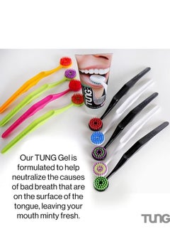 Tung Set Of Fresh Mint Tongue Cleaning Gel Paste Advanced Formula With Zinc And Random Colour Tongue Brush Scraper To Remove Bad Breath Odor Eliminator  - Image 4