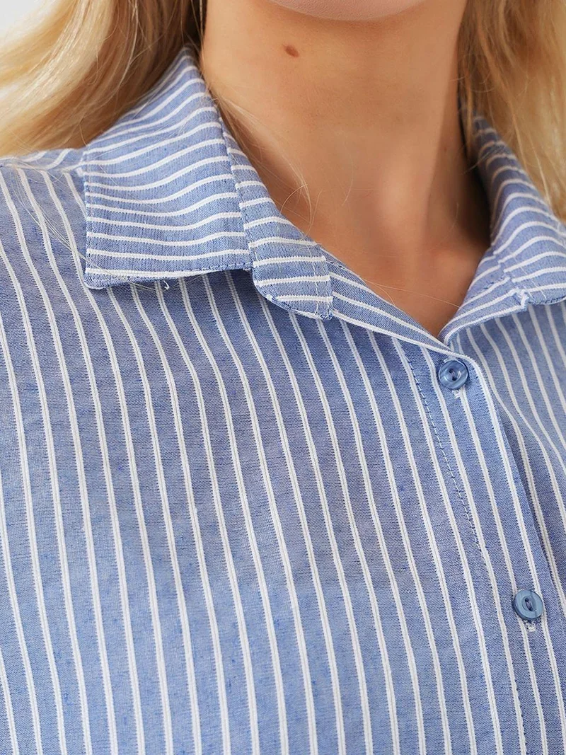 BIG DART BDART Striped Poplin Button-Up Shirt