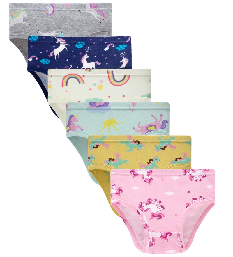 Boboking Soft Girls Underwear Toddler Girl Unicorn Cotton Panties 4yrs - Image 1