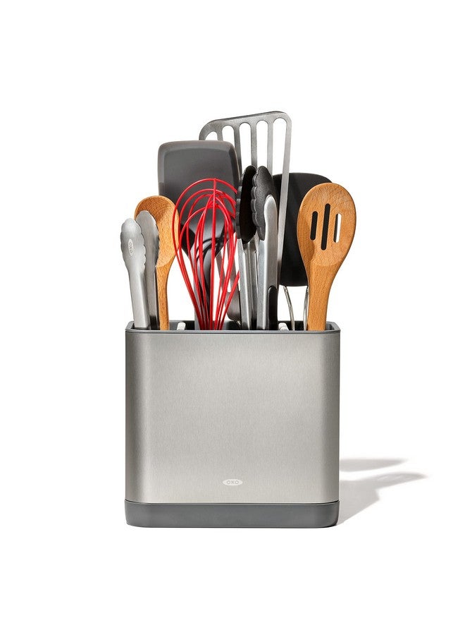 OXO OXO Good Grips Adjustable Stainless Steel Organizer, Large Utensil Holder  - Image 1