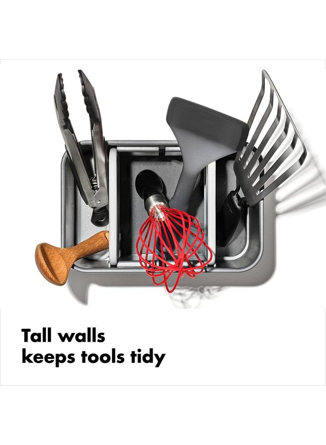 OXO OXO Good Grips Adjustable Stainless Steel Organizer, Large Utensil Holder  - Image 5