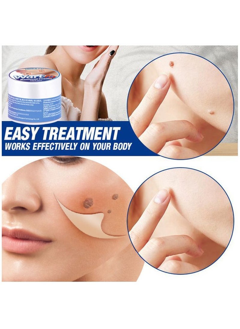 HBESTY - 2 Pieces Wart Removal Cream Quick & Safe Removal Of Verruca Removing Against Wart Corn & Callus Suitable For All Body Parts Remove Safe and Rapid Removal of Verruca Unisex - Image 1