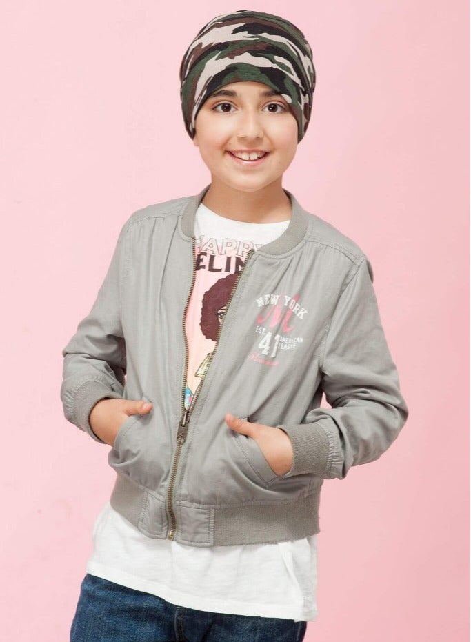 Rung Drew Military Design Beanie for Kids - Image 2