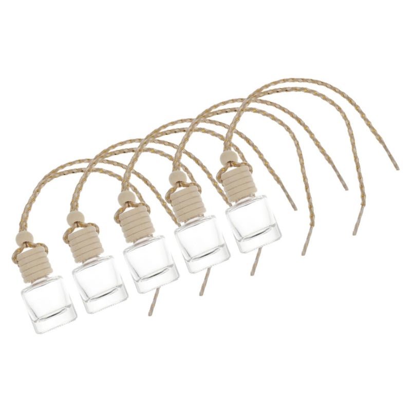 Empty Transparent Car Air Freshener Diffuser Pendant 5 Pack For Home Office Decor - Image 2