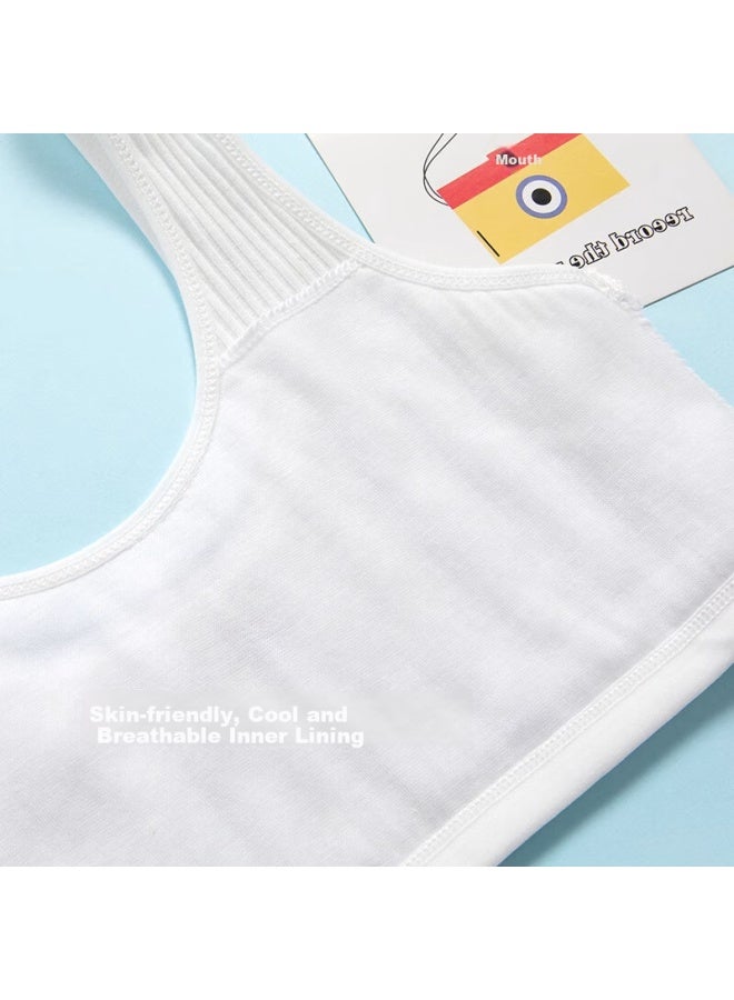 Top melon Dingguagua 2-piece Girls' Underwear, First Stage Of Student Development, Cotton Anti-nipple Nudity, For 8-14 Year Old Girls' Camisole - Image 3