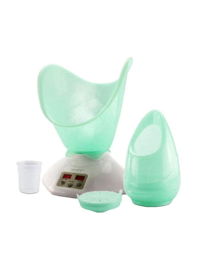 Electric Sauna Face Steamer Green/White - Image 1