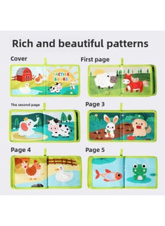 Generic Baby-Year-Old Cloth Book Early Education Baby Can't Tear Bite Tear Book Months Velcro Toy Quiet Book-Color:Unicorn Photo Album Cloth Book  - Image 3