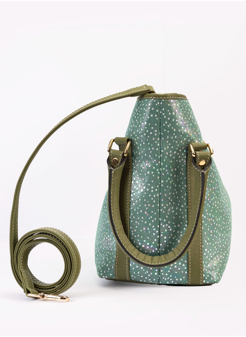 JLine - Dots women's handbag made of scratch-resistant German leather, one-year warranty against manufacturing defects - Image 1
