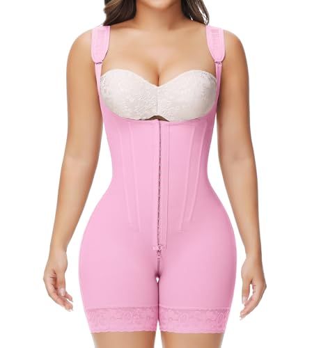 SHAPSHE Fajas Colombianas Moldeadoras De Cintura Y Abdomen Reductoras Faja Body Shaper Postparto Para Mujer Postpartum Stage 1/2/3 Bbl Compression Garment for Women Pink - Image 1