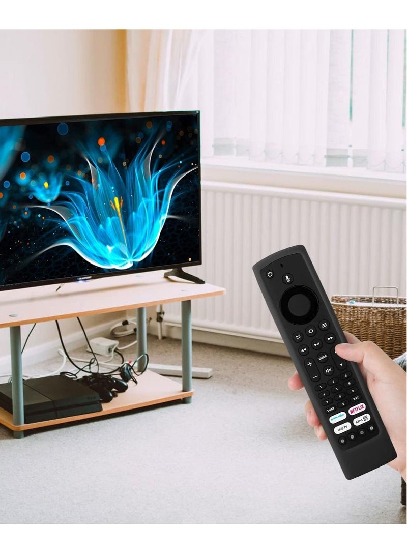 كابتن تيك Universal Black Silicone Remote Case, Shockproof and Skin-Friendly Cover for Xiaomi, Bush, Toshiba, JVC Fire TV Voice Remote Control. Keep Your Remote Safe and Stylish - Image 5