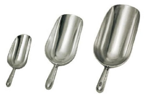 Update International (AS-12) 12 oz Aluminum Scoop - Image 3