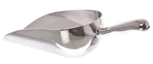 Update International (AS-12) 12 oz Aluminum Scoop - Image 2