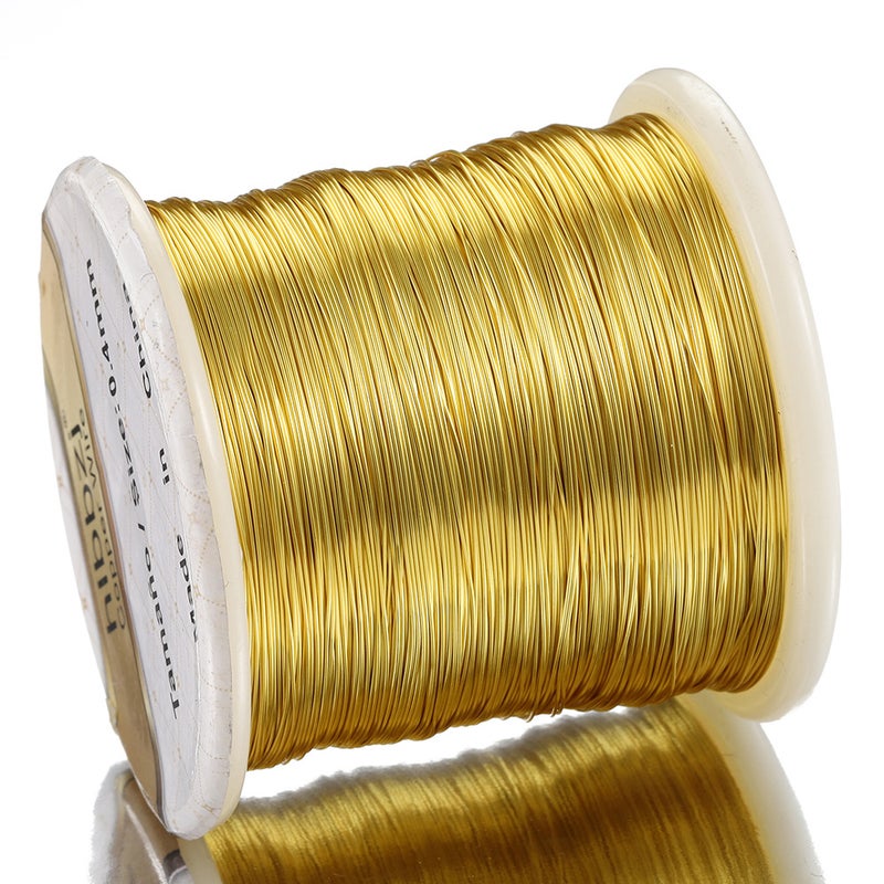 Color-Preserving Copper Wire Coil for Jewelry DIY Gold Gold