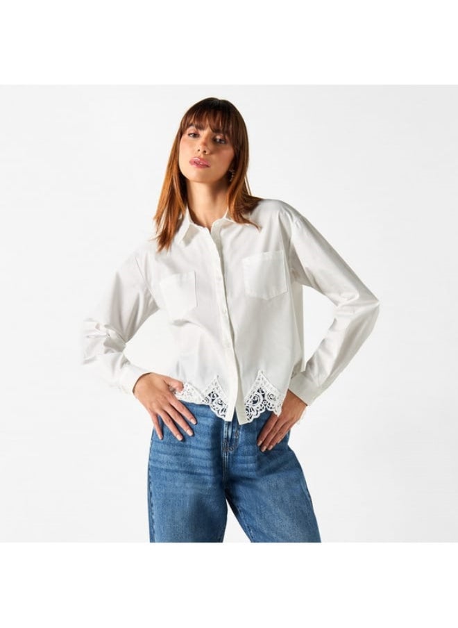 2Xtremz Solid Shirt with Long Sleeves and Lace Detail - pzsku/ZB2D14AF4016FF6598CEBZ/45/_/1729773067/faedaacf-ff2a-41a1-baff-4fd666edd124