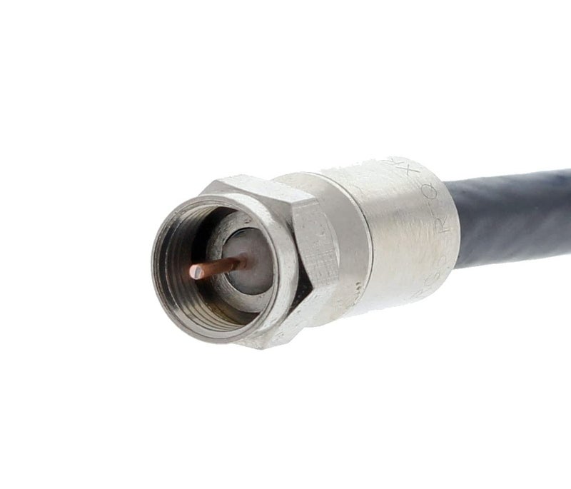 IDEAL Electrical 92-656 RTQ XR RG-6 F Compression Connectors, Male F Connectors for Cable and Satellite Applications, 100 Connectors, Jar - Image 2