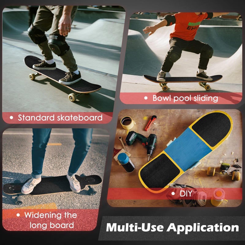 SX S&X 2-Pack Skateboard Grip Tape 10â€ x 36â€ - Hexagonal Pattern for Superior Traction - Image 4