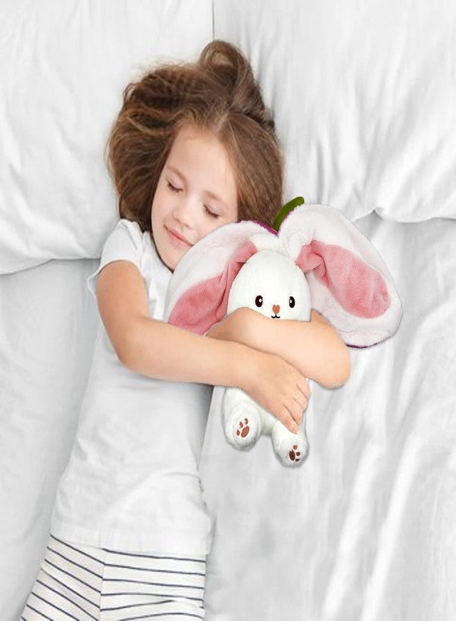 SID MAGIC Cute Strawberry Rabbit Plush Toy - Soft Transformable Stuffed Animal Bunny - 3 Forms in 1: Strawberry, Bunny & Strawberry Bunny - Gift for Kids & Toddlers - Image 3