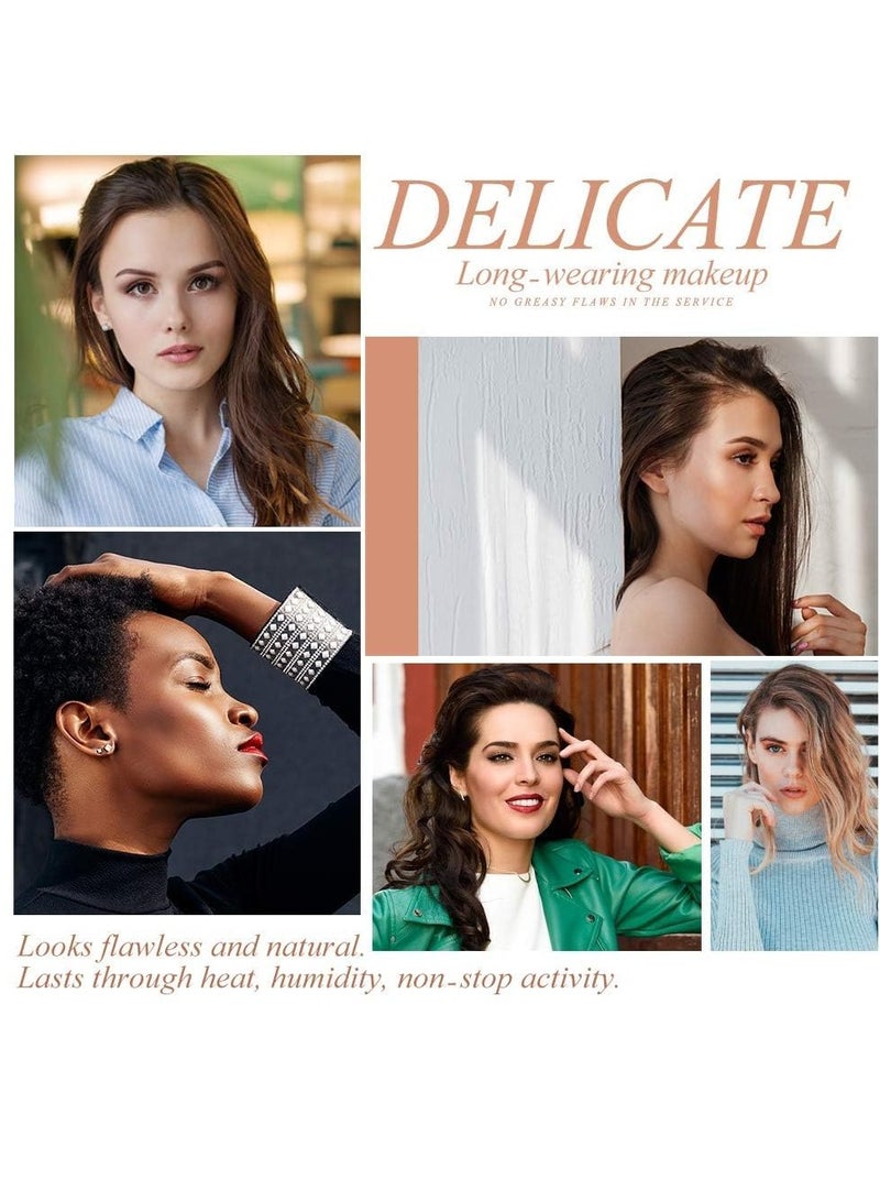 تي إل إم ريفيغلام TLM كريم الأساس السائل المتغير اللون يخفي التجاعيد والخطوط، قاعدة مكياج BB كريم، خافي العيوب، سائل مرطب لجميع درجات البشرة SPF15، علبة مكونة من 2 - Image 4