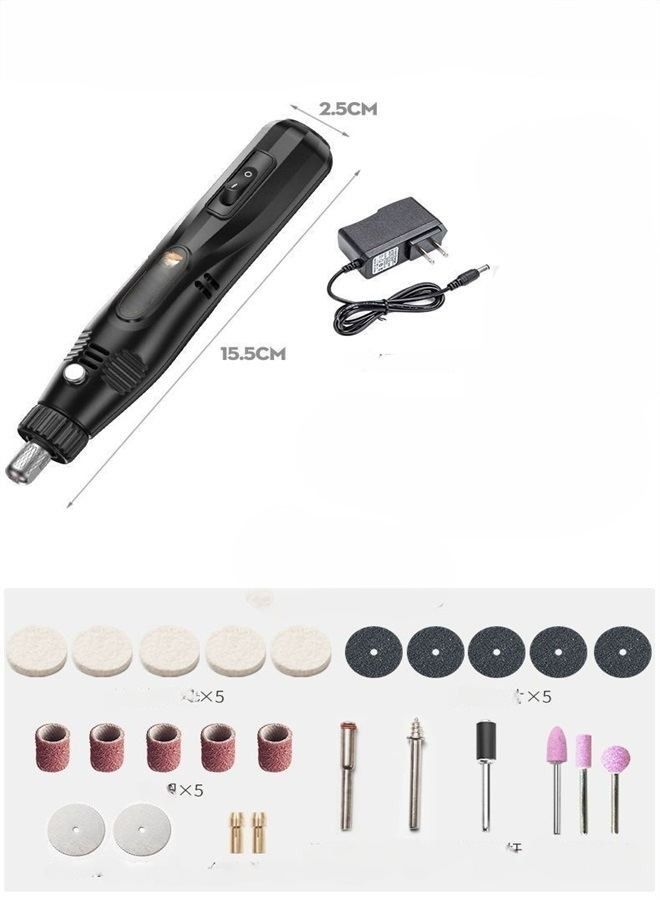 Handheld Electric Grinding Tool Set Mini Portable Rotary Drill Grinder Versatile Cutting Polishing Sanding Machine Bits Engrave Tools Kit With Accessories DIY Kits 