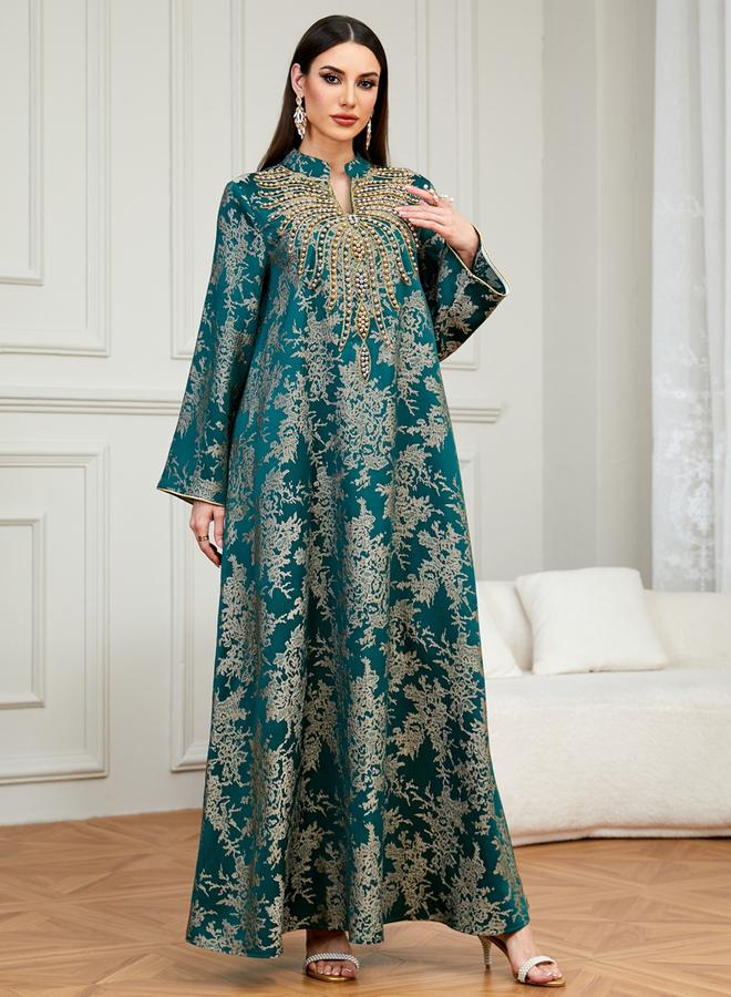 تايك تو جلابية بتفاصيل مزينة وقماش بارز الملمس - Image 5