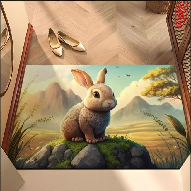 APURK Jungle Book Water Absorbent mat FloorBathDoormatBathroom Carpet Cushion Mat Super Absorbent Soft Carpet Quick Dry Non Slip Mat for HomeOffice Pack of 1MulticolorMultidesign - Image 2