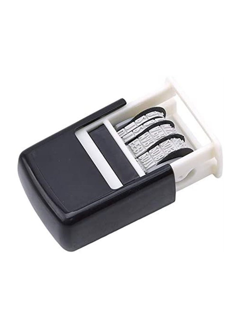 Mini Date printer, Economy Date Stamper, Self-Inking Date Seal Stamp, Great for Shipping, Receiving, Expiration and Due Dates Black - Image 3