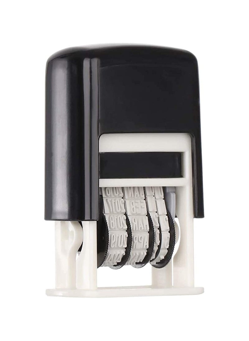 Mini Date printer, Economy Date Stamper, Self-Inking Date Seal Stamp, Great for Shipping, Receiving, Expiration and Due Dates Black - Image 1