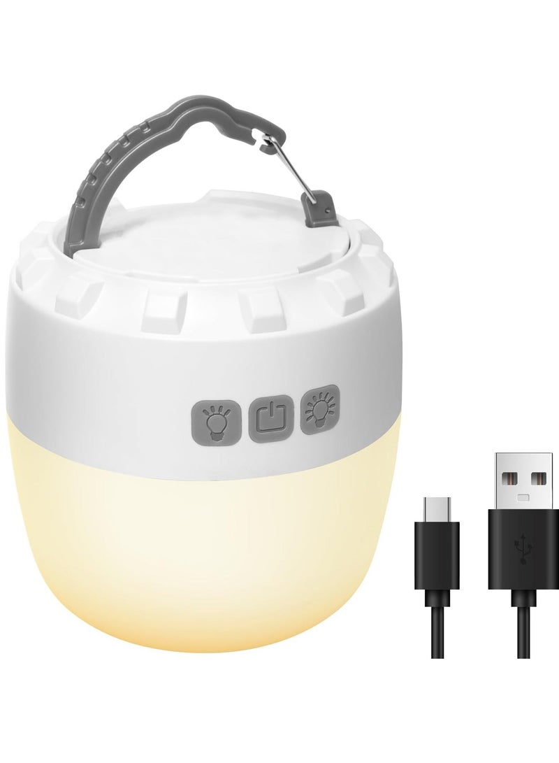 LED Camping Lantern Rechargeable 5200mAh, Camping Lights with 4 Modes, Tent Lights Up to 150H LED Lanterns for Power Outages IPX5 Waterproof Emergency Lantern for Outages, Outdoor, Fishing  - Image 1