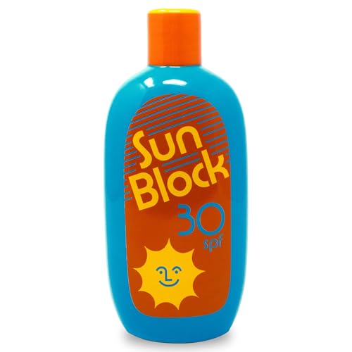 ban.do Vintage Inspired Sunblock Bottle Vase, Decorative Ceramic Vase, Large Flower Vase, Unique Sunblock Decor for Home/Kitchen/Office - Image 1