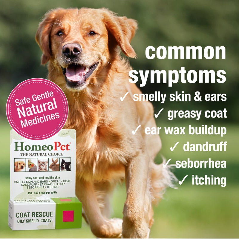 HomeoPet Coat Rescue, Skin and Coat Support for Pets, 15 Milliliters - Image 3