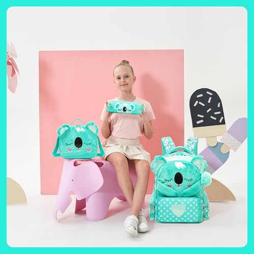 Meetbelify Kids School Backpacks for Girls Backpack with Lunch Bag for Elmentary Students Kids Travel Bookbag for Girls Age 6-12 - Image 5