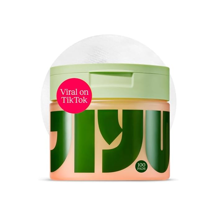 JiYu Toning Polish Pads - Korean Skincare for Dark Spots, Wrinkles & Dull Skin - Hydrating Facial Treatment with Snail Mucin, Niacinamide, Peptides & Centella - 100 Count