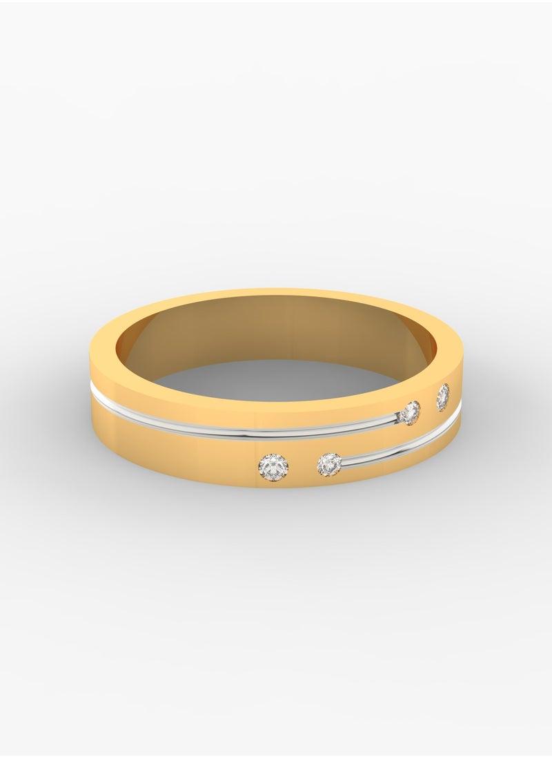 Gold & Diamonds Jewellery - Dazzling 18K Gold Diamond Engagement Ring - Image 1