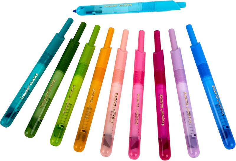 Crayola أقلام ماركر كرايولا القابلة للسحب 10 قطع قابلة للغسل، جريئة ومشرقة - Image 2