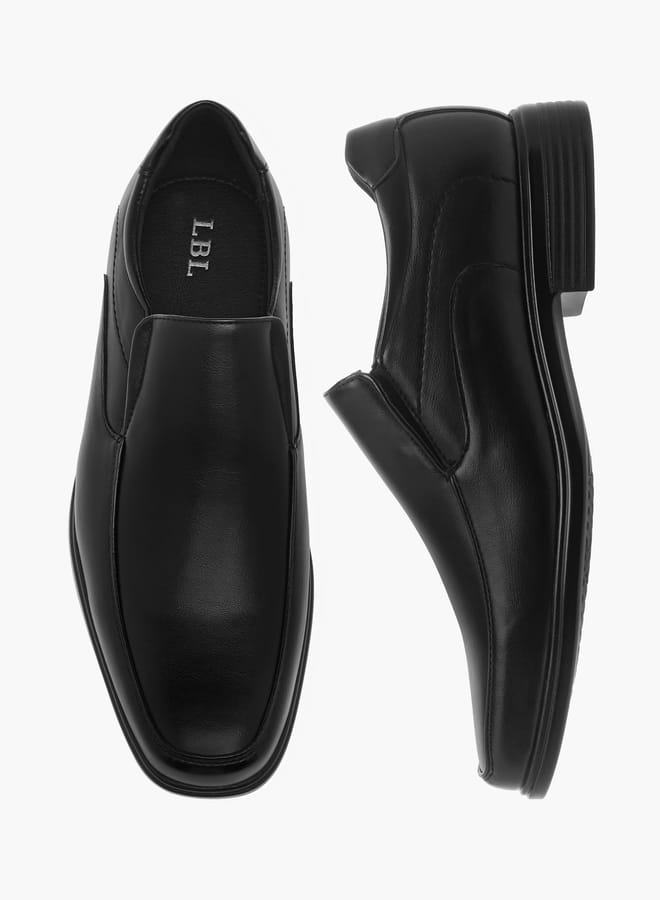 LBL by Shoexpress Mens Panelled Slip-On Loafers - Image 2