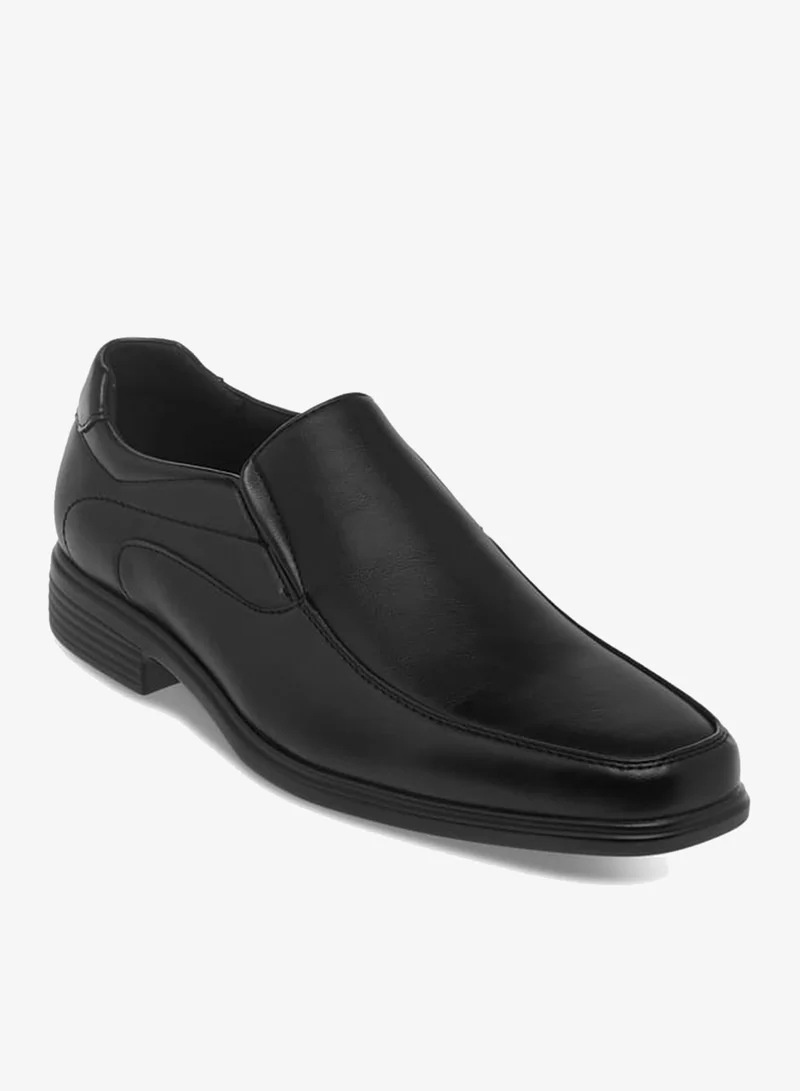 LBL by Shoexpress BLACK Panelled Slip-On Loafers for Men | Best Price UAE