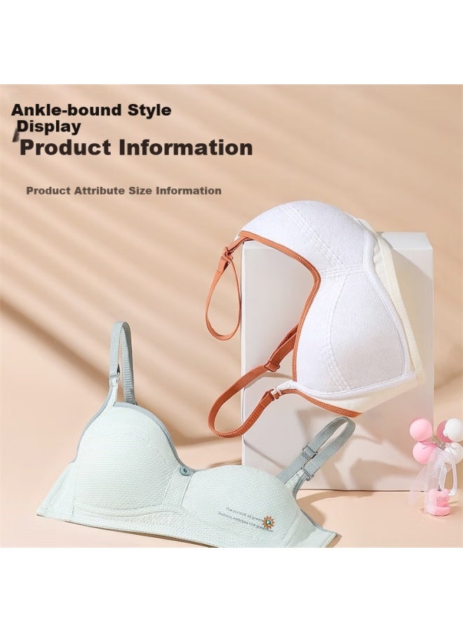 Moonbadi Teenage Girls' Bra, 12-16 Years Old, Cotton Soft Comfortable, Breathable, Thin, High Elastic, Non-leakage, No Pressure, Bra For Development Period - Image 2