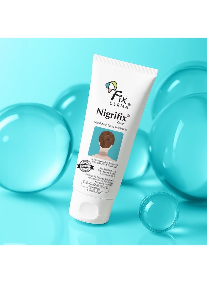 فيكسديرما كريم فيكسيرما نيجريفيكس لعلاج فرط التصبغ الأسود (Acanthosis Nigricans) بحمض اللاكتيك، مناسب لأجزاء الجسم كالرقبة، والكاحلين، والمفاصل، والإبطين، والفخذين، والمرفقين | مقشر ١٠٠ غرام (عبوة من قطعتين) - Image 1