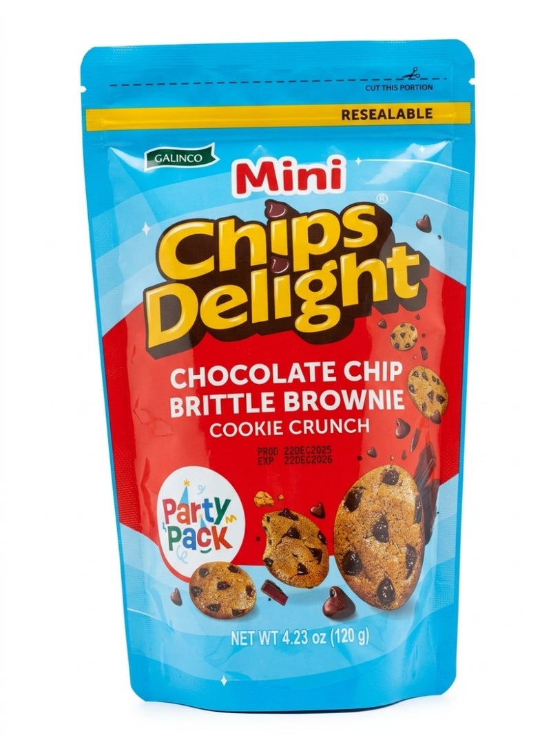 Mini Chips Delight Chocolate Chip Brittle Brownie Cookie Crunch 120g