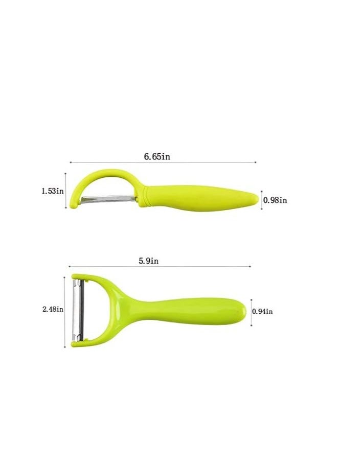 Oasisgalore 2PCS Vegetable Potato Peelers for Kitchen Durable Fruit Apple,Carrot Peeler Set  - Image 5
