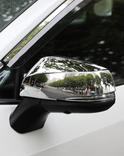 YAKANEY for RAV4 2019 2020 2021 2022 2023 2024 2025 Exterior Side Rearview Mirror Cover, Sporty Black Exterior Rearview Mirror Molding Covers for Toyota RAV 4, NOT for LE, Hybrid LE- Piano Black - Image 1