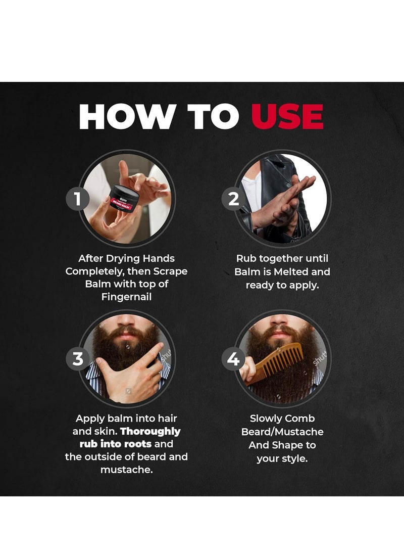 BEARDO - Beardo Heavy Duty Beard Balm 40g Beard Nourishment and Styling Balm for Smooth and Shiny Beard Reduce Beardruff Prevent Dryness Itchiness and Flakiness - Image 1
