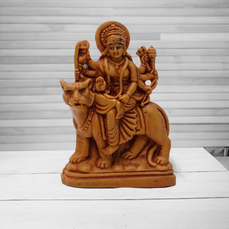 KariGhar® Durga Maa / MATA Rani / Ambe MATA Idol for Car Dashboard/ Home/ Living Room/ Puja Room/ Decoration & Gifting ( 3 x 8 x 10 cm ) D0098 - Image 5