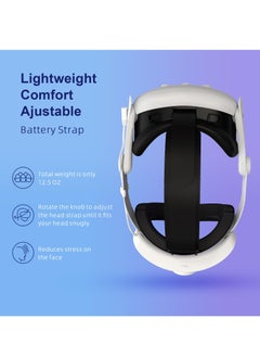 Excefore RGB Head Strap, Comfort Head Strap 8000mAh Compatible with Meta Quest 3 Accessories, Battery Pack Elite Strap Replacement for Enhanced Support and Extend Playtime in VR  - Image 3