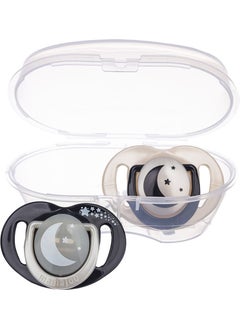 Mamajoo Sterilization & Storage Box Silicone Orthodontic Double Pacifier Black&pearl / Day-Day 6 Months +  - Image 3