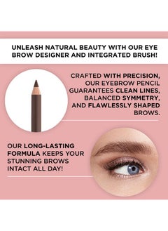ARTDECO ARTDECO Eyebrow Designer - Ash Blond - Refines Eyebrows & Fills in Gaps - Integrated Brush for Optimal Blending - Dual-Sided - Pencil can be Sharpened - Eyebrow Pencil - Eye Makeup - Vegan - 0.03 Oz  - Image 4