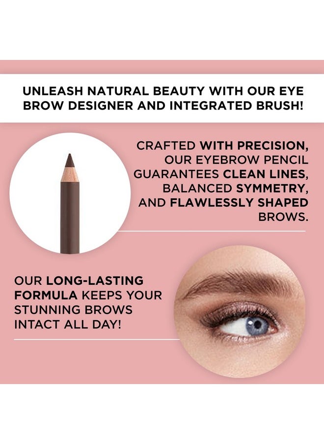ARTDECO - ARTDECO Eyebrow Designer - Ash Blond - Refines Eyebrows & Fills in Gaps - Integrated Brush for Optimal Blending - Dual-Sided - Pencil can be Sharpened - Eyebrow Pencil - Eye Makeup - Vegan - 0.03 Oz - Image 1
