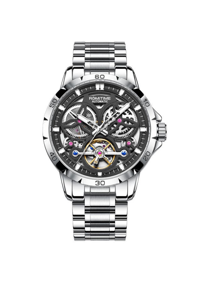 Romitime Men's Mechanical Watch, Fully Automatic Tourbillon Watch For Men, Swiss Certified, Qixi Festival Gift For Boyfriend - Image 3